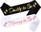 2pcs Mommy to Be and Daddy to Be Sash, Maternity Photo Prop Sash for New Mom Dad Baby Shower Party Gender Reveal Supplies Decorations